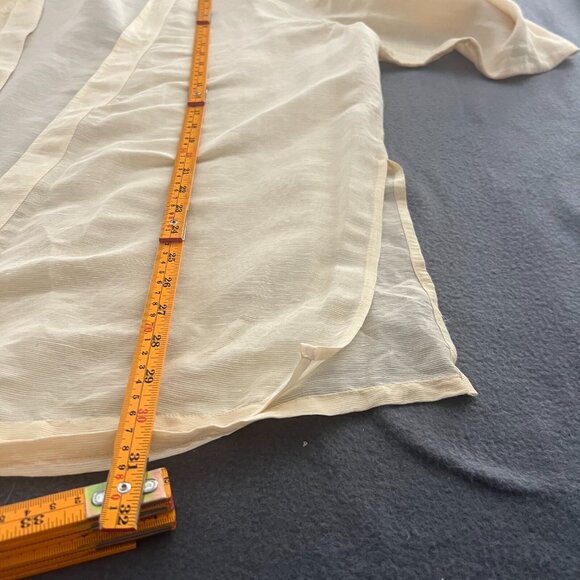 Valerie Stevens II 20W Linen Silk Blend Layering Jacket Canary Yellow Cardigan - Picture 5 of 6